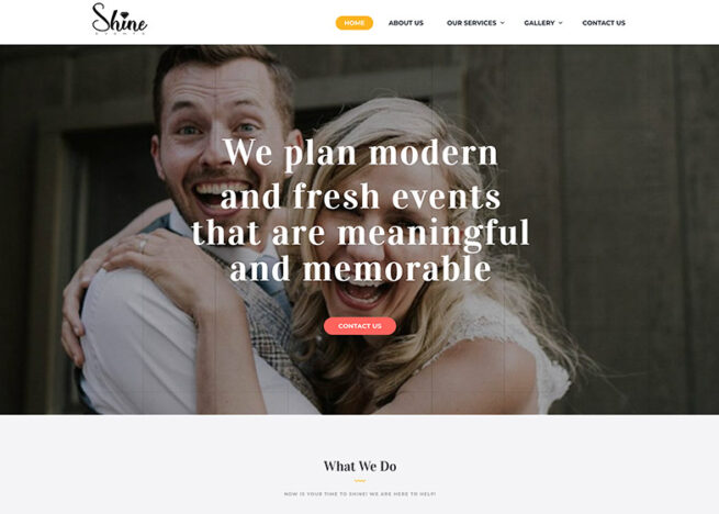 SHINE Events Bend website