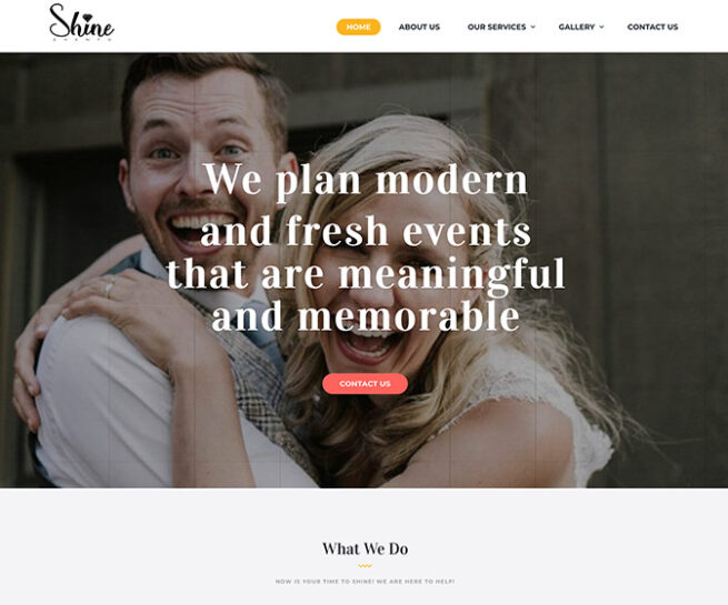 SHINE Events Bend website